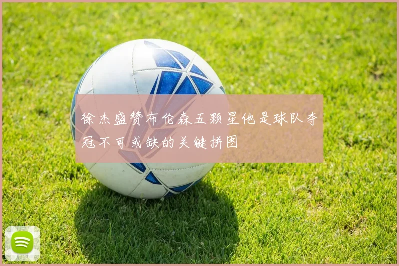 徐杰盛赞布伦森五颗星他是球队夺冠不可或缺的关键拼图