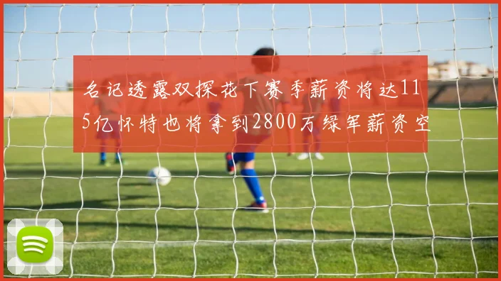 名记透露双探花下赛季薪资将达115亿怀特也将拿到2800万绿军薪资空间依旧紧张